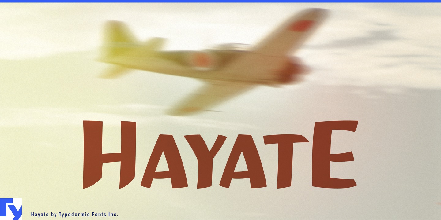 Hayate Regular Font preview